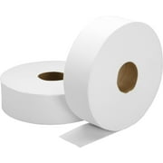 Angle View: SKILCRAFT, NSN5909068, Jumbo Roll Toilet Tissue, 6 / Box, White