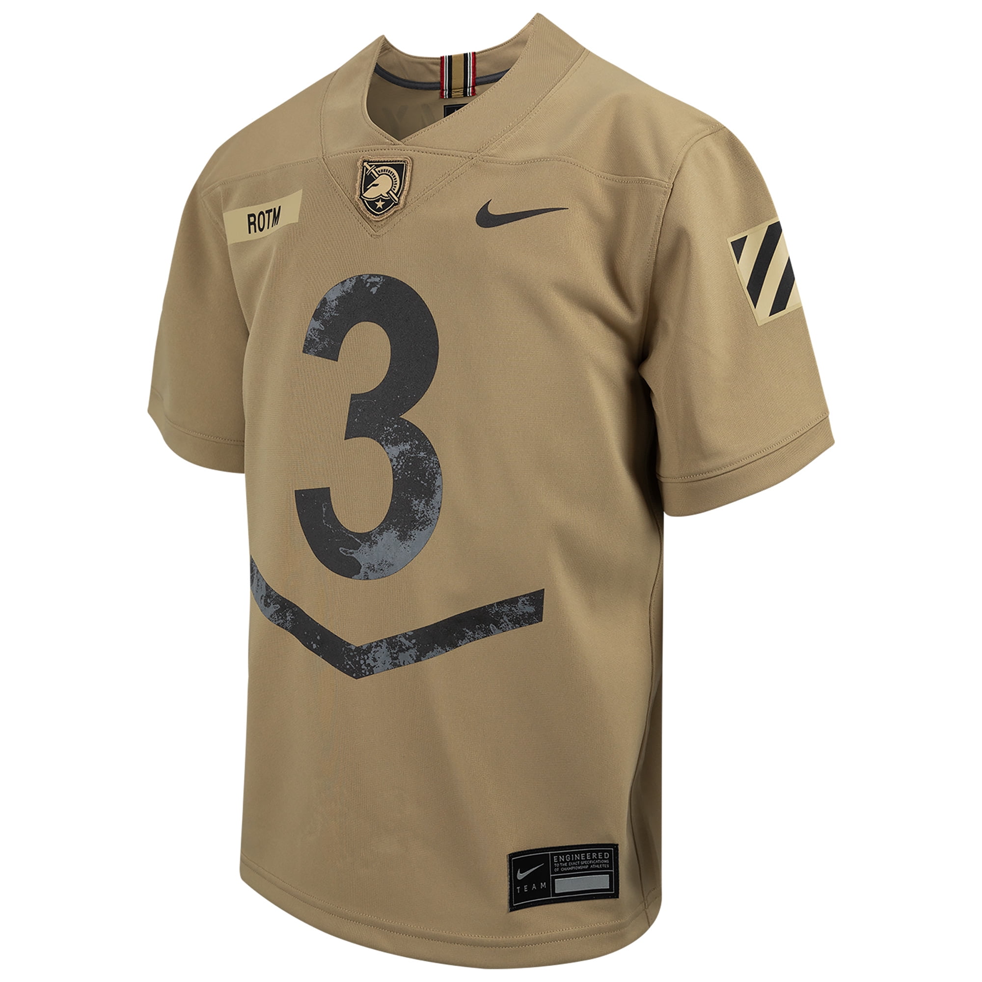 Youth Nike #3 Tan Army Black Knights 2023 Rivalry Collection Game
