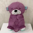thumbnail image 3 of New Baby Breath Baby Bear Soothes Otter Plush Toy Doll Toy Child Soothing Music Sleep Companion Sound And Light Doll Toy Gifts, 3 of 5