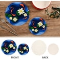 thumbnail image 4 of SKYSONIC 2 pcs Abstract Floral Lotus Water Pot Holders Trivets, Heat Resistant Trivets,Lily Flowers Koi Fish Cotton Thread Weave Mats for Hot Pads Pans Pot Bowl Teapot, 4 of 7