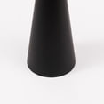 thumbnail image 3 of Modern White Marble Top Accent Table with Brushed Black Pedestal Base – Contemporary Round Side Table for Living Room, Bedroom, or Entryway, 3 of 7