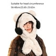 thumbnail image 3 of JZROCKER Bear Pattern Hat Soft Plush Hat Thicken Female Hat Versatiles Stylish Hat, 3 of 16