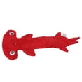 thumbnail image 3 of Dog Squeaky Toy Stuffing Free Teeth Cleaning Interactive Cute Plush Dog Chewing Toy for Small Medium Large Dogs Red, 3 of 21