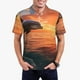thumbnail image 1 of Balery Sunset Dancing Dolphin B Camisa Polo de Hombre con Estampado, de Manga Corta y Tejido Medio, Camisa Tipo Golf Polo-X-Large, 1 of 6