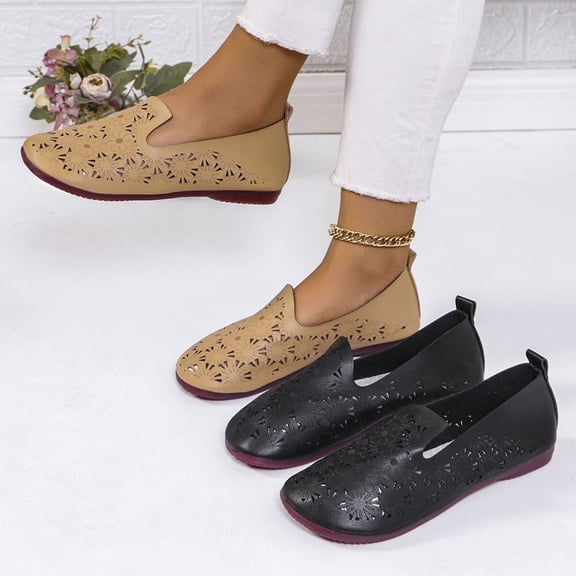 Sandals for Women Flat Heel Closed Toe Casual Daily Slipper Casual Summer Shoes Women Casual Breathable Thick-Soled Sandals Women Beach Shoes