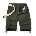 thumbnail image 2 of heyac Cargo Shorts Men Plain Cargo Trousers Skinny Straight Leg Street Hop Trousers Loose&nbsp;fit Outdoor Trousers with Multi Pockets, 2 of 7