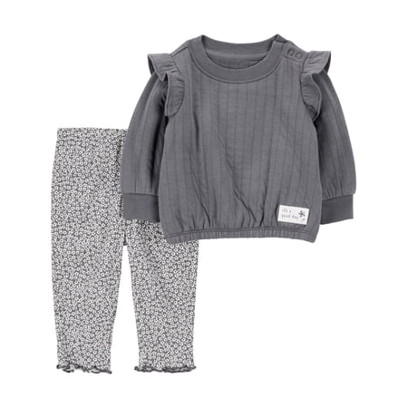 Carter's Child of Mine Baby Girl Outfit Set, 2-Piece, Sizes 0/3-24 Months