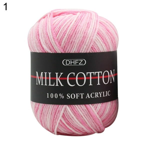 Opvise 3 Strands Colorful Cotton Crochet Knitting Baby Clothes Doll Sweater Woolen Yarn 23