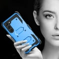 thumbnail image 6 of Njjex Phone Cases for Samsung Galaxy S23, [Buit-in Temerped Glass Screen Protector] Combo Holster Belt Clip [Heavy Duty] [Kickstand] Full-Body Rugged Holster Case（Blue), 6 of 7
