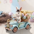 thumbnail image 4 of 2D Easter Bunny Eggs Acrylic Desktop Decoration, Hollow Out Ornament, Easter Holiday Tabletop Centerpiece, Spring Festive Home Accent for Dining Mantel Display, 4 of 5