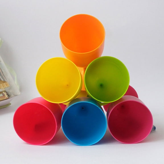 6 Pcs Easter Goblet Wine Cups Plastic Colorful Decorate Special Party Supplies Festival Goblets