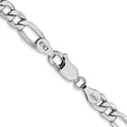 thumbnail image 4 of 14K White Gold Wg 5.75mm Semi-Solid Figaro Chain (24 X 5.75) Made In South Africa bc92-24, 4 of 5
