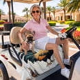 thumbnail image 3 of Golf Cart Seat Covers for 2 Seater,Vintage Rooster Microfiber Cart Seat Towel Blanket,Watercolor Retro Farmhouse Rooster Absorbent Breathable Non Slip Bench Seats Protector for Golf Course 51"x31", 3 of 9