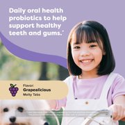(2 pack) Renzo's Smile Patrol Kids Probiotic Tablets, Kids Vitamins for Oral Health Support, Grape Flavor, 30 Count