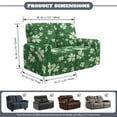 thumbnail image 2 of Xoenoiee Green Shamrock Music Note Print 6 Pieces Stretch Recliner Loveseat Covers St. Patrick's Day Decor Soft Reclining Couch Cover with Pockets Anti-Slip Sofa Slipcover Fitted Furniture Protector, 2 of 6
