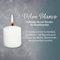 thumbnail image 4 of Vela Blanca Velón Blanco 7 cm Limpias y Armonizaciones, 4 of 8