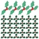 thumbnail image 3 of 100 piezas de bayas artificiales navideñas creativas, hojas verdes, plantas para disfraz, tocado, accesorios de decoración para adornos colgantes DIY (verde, 5 cm), 3 of 5