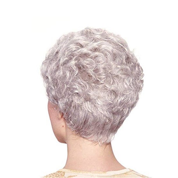 MesaSe Women's Fashion Wig SilverSynthetic Hairshort Wigs hair