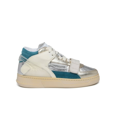 

RUN OF Woman Sneaker Nickel In Pelle Multicolore