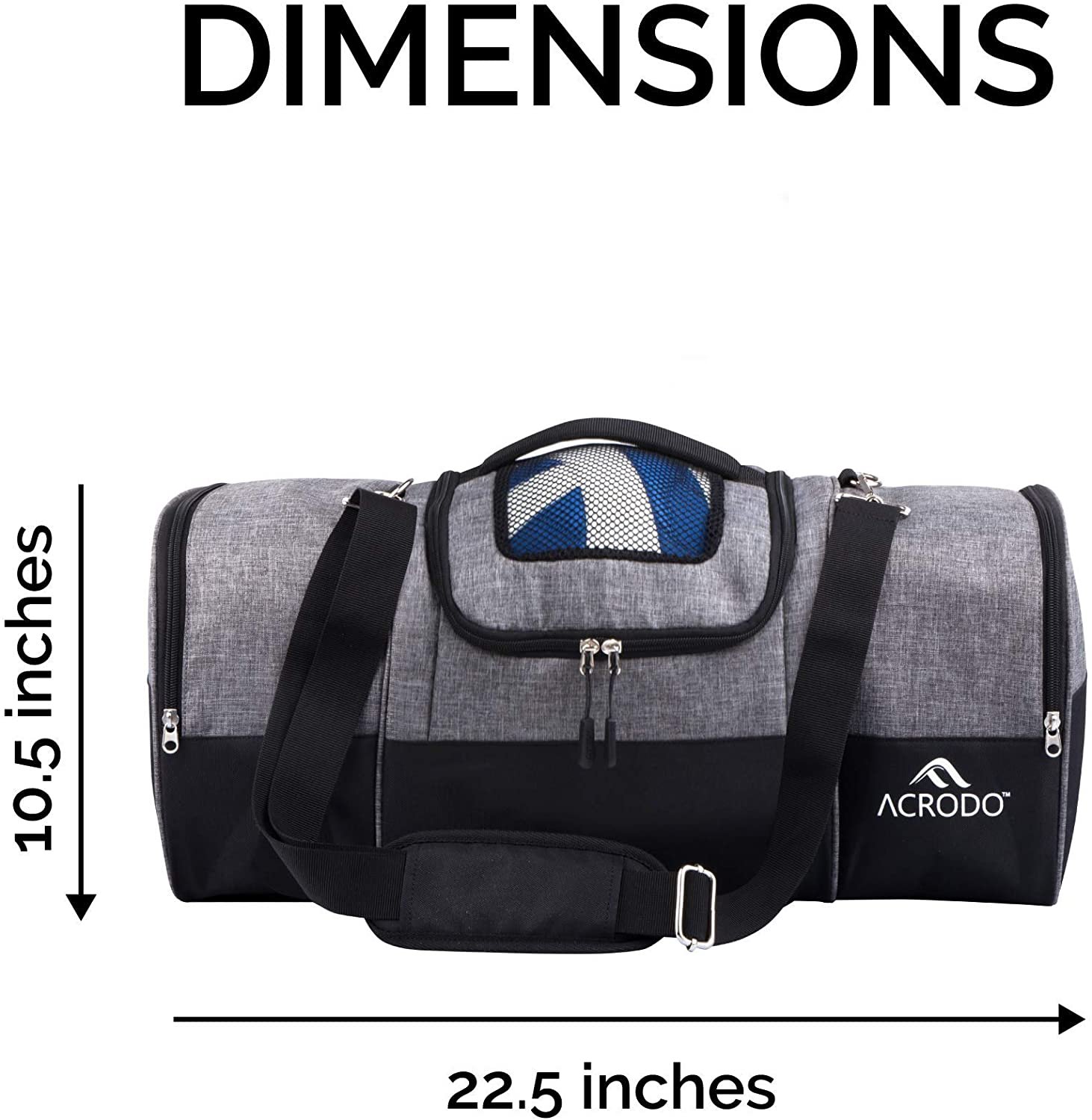 gym bag with food compartment