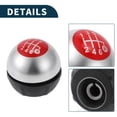 thumbnail image 4 of Pomo de cambio de marcha Unique Bargains 6 velocidades para Fiat 500 2007-2018, plástico negro, 4 of 6