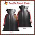 thumbnail image 2 of Naloa Monochrome Abstract Lines Drawstring Christmas Bags, 3D Xmas Gift Bags, Christmas Wrapping Bags, Xmas Goodie Bags, Treat Pouch Bags, Party Favor Bags-Medium, 2 of 9