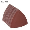 thumbnail image 3 of Uxcell 100 Packs 150 Grits 80mm Aluminum Oxide Triangular Hook & Loop Sandpapers Sanding Pads, 3 of 6