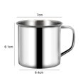 thumbnail image 2 of Yucurem 200ml Childrens Water Cup Tea Cup with Handle Stainless Steel for Camping Picnic Kitchen Supplies (A), 2 of 8