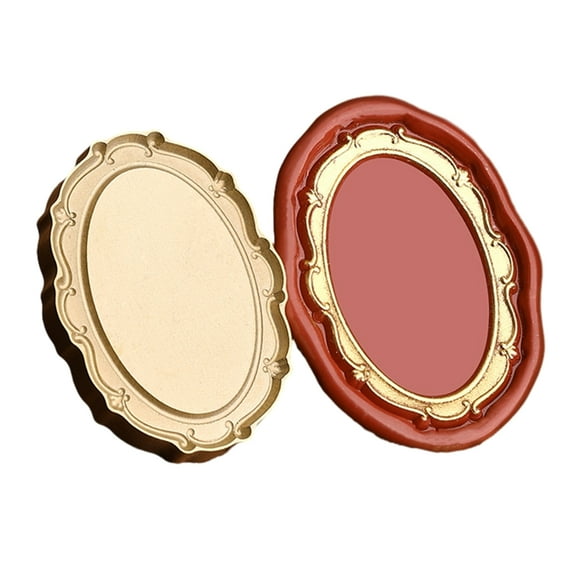 CIYISON Photo Frame Wax Seal Stamp Vintage Can Hold Photos Sealing Stamp Head for Card