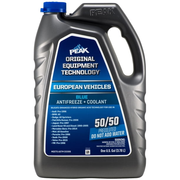 3 Pack Peaka Original Equipment Technology Antifreeze Coolant For European Vehicles Blue Walmart Com