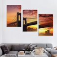 thumbnail image 4 of Fenyluxe Fall Decor Construction Bridge Maple Leaf Wall Art Canvas 3 Piece Set 12x16x3pcs, 4 of 4