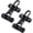 Black, variant on ZYHYPWW 2 PK Door Reinforcement Latch Guards, Thick Solid Aluminum Alloy Childproof Door Latch for Inward Swing Home Front Doors & Hotel Private Space, Satin Nickel