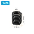 thumbnail image 2 of Uxcell 45# Carbon Steel Threaded Repair Insert Nut, 5pcs M6x1 to M10x1.5 Thread Sleeve Reducing Nut Adapter 12mm, 2 of 6
