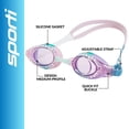 thumbnail image 2 of Sporti Ripple Racer Jr. Kids' Goggle, Custom Fit, Anti-Fog UV, Shatter-Resistant Bling Design, 2 of 10