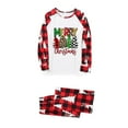 thumbnail image 3 of Penkiiy Christmas Pajamas for Family Matching Pjs Set, Red Plaid Reindeer Holiday Xmas Pajamas for Women Men Kids Red 2XL, 3 of 5