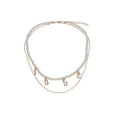 thumbnail image 2 of WREESH Perles de Riz Rétro en Métal Multicouches Collier de Perles Bijoux pour Femmes Cadeau, 2 of 8
