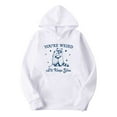 thumbnail image 2 of WJHWSX Hoodies for Women,Womens Hoodies,Stretch Fabric,Breathable,Polyester,White,3XL(US:14), 2 of 3