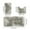 Gray, variant on VWRXBZ Bathroom Rug Set, Mixed Color Bath Mats 3 Set Winter Bathroom Rugs for 3 Pcs Toilet Mats Soft Water Absorption Non Slip Thick Washable Easy to Dry Dark Bath Mats for Bathroom