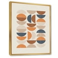 thumbnail image 3 of Designart 'Abstract Moon and Sun In Orange and Blue' Modern Framed Canvas Wall Art Print, 3 of 5