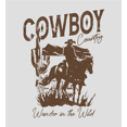 thumbnail image 2 of Cowboy Horse And Rider Women's Vivid White Crew Neck Short Sleeve Top-Medium, 2 of 3