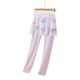 thumbnail image 2 of Girls Tennis Skirt with Leggings Kids Tie Dye Stretch High Waist Athletic Skort Yoga Golf Clothes with Pockets, 2 of 3