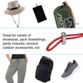 thumbnail image 6 of 12pcs Spring Cord Locks Plastic Rope Lanyard Ends Stopper Double Hole Toggle Slider Fastener Silver Tone, 6 of 7