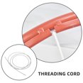 thumbnail image 3 of DEEPCRAFF 2Pcs Steel Wire Basketball Net Threading Cord Replacement for Outdoor Indoor Basketball Hoop, 3 of 8