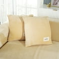 thumbnail image 5 of TOPCHANCES L Shape Sofa Covers Stretch 2 Piece Sectional Couch Slipcovers Furniture Protector  3+4 Seater, with 4pcs Pillowcases, Beige, 5 of 11