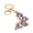 Purple, variant on Loamitoy Light Luxury Butterfly Keychain Crystal Pendant Rhinestone Butterfly Keychain Colorful Diamond Butterfly Pendant Sparkling Bag Charm Gift for Women Girls