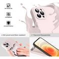 thumbnail image 3 of Liquid Silicone Case for iPhone 12 Pro Max, [Camera Protection] [Anti Fingerprint] [Wireless Charging] 4 Layer Phone Case Protective Cover, Built-in Microfiber Case Cover, 6.7", Pink, 3 of 7