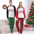 thumbnail image 2 of Pijama navideño a juego para pareja, Conjunto de pijama verde de hombre de jengibre para Papá Noel, 2 of 4