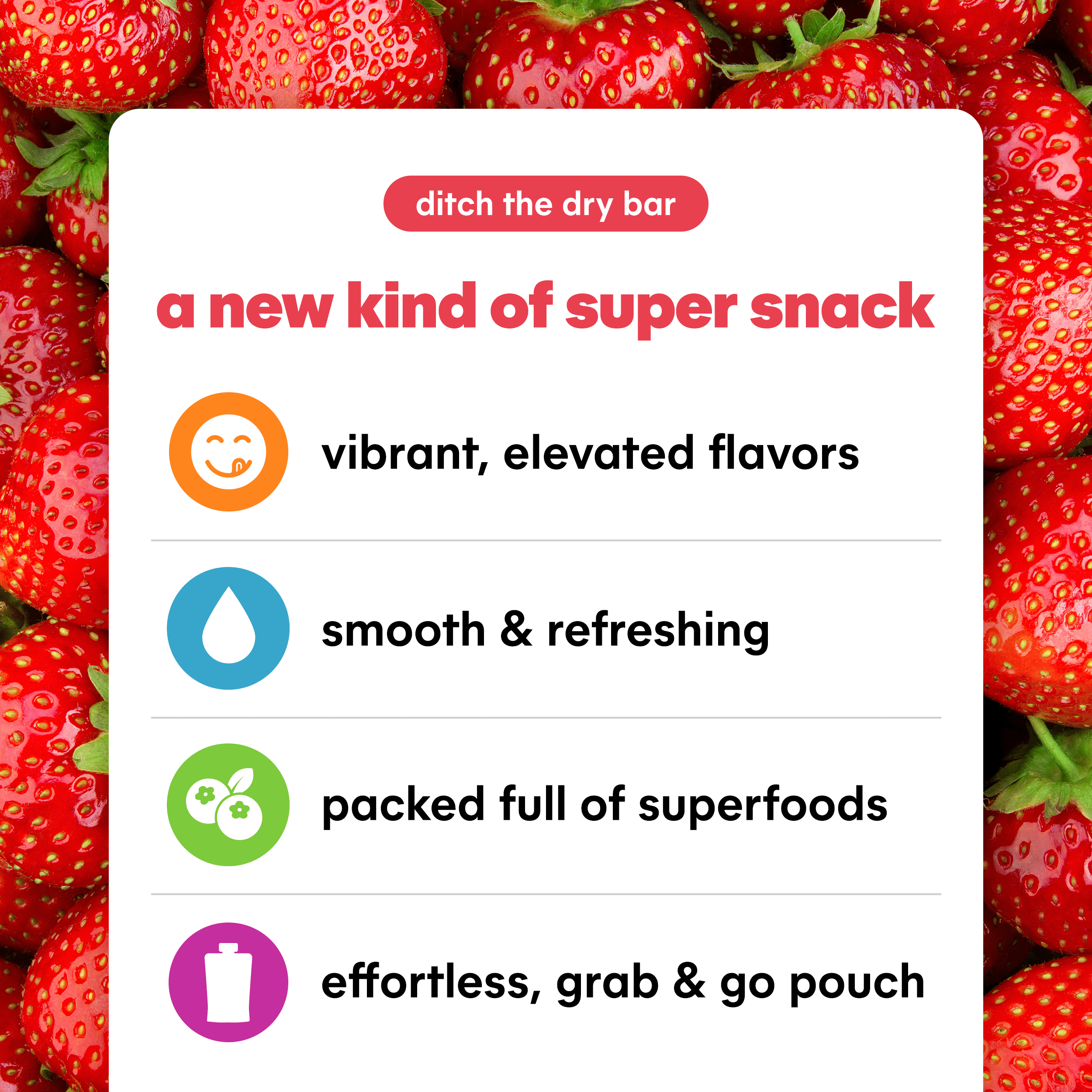 Noka Organic Strawberry Pineapple Smoothie, 4.22 oz Fruit Pouches, 4 Count Smoothie Drinks