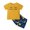 Yellow, variant on Vedolay Girl's Shorts Sets Girl's 2 Piece Outfits Tie Knot Tank Top and Waist Pocketed Summer Short Sets,Yellow 1-2 Years