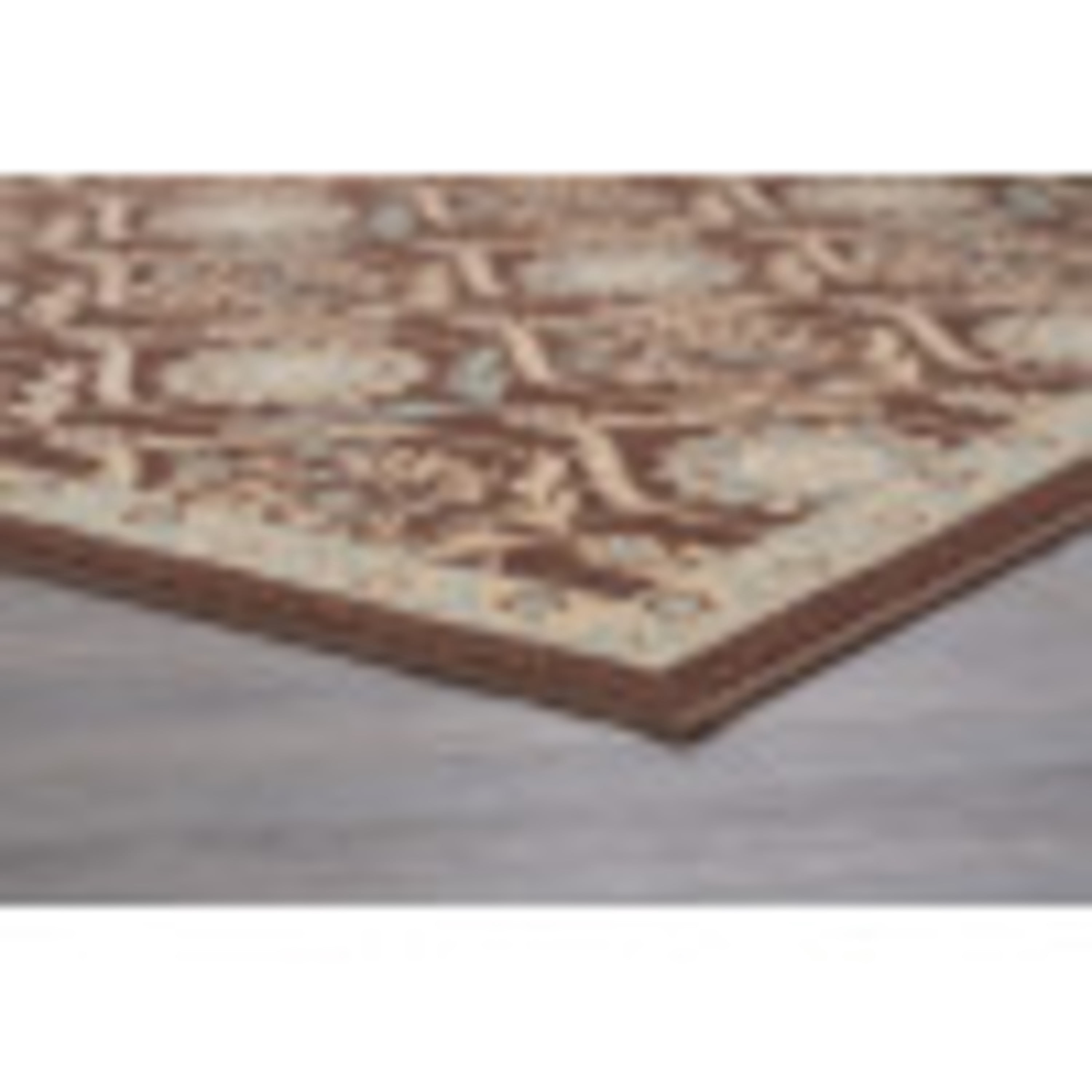 Transitional Area Rug (3-Piece Rug Set: (5' x 7', 20'' x 60'', 20'' x 32'')) Floral Brown, Beige Indoor Set Easy to Clean